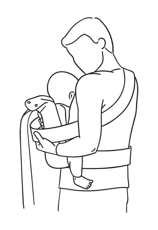 Marsupi instruction hip carry step 3 Marsupi instruction hip carry step 3