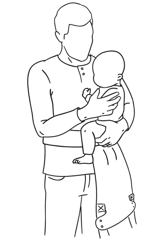 Marsupi instruction hip carry step 1 Marsupi instruction hip carry step 1