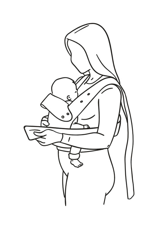 Marsupi Anleitung Bauchtrage Schritt 3 Marsupi Anleitung Bauchtrage Schritt 3